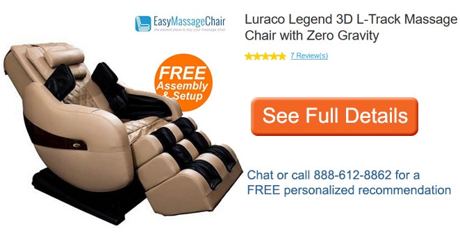 See full details of Luraco Legend Plus 3D L-Track Massage Chair 